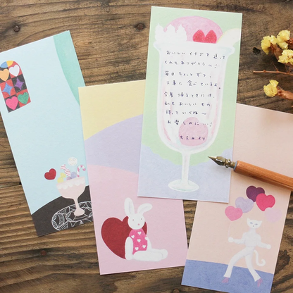 Mini Note Pad Series designed by Hirose Beni - HEARTS