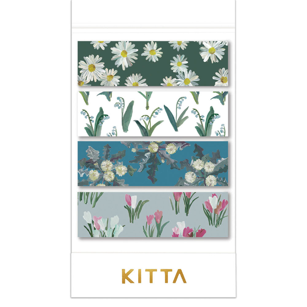 Hitotoki KITTA Basic Series Portable Sticker - Flower 9