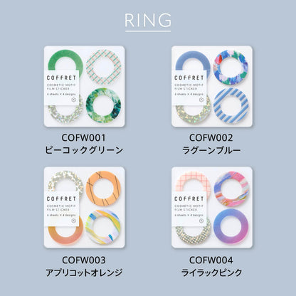 Hitotoki KITTA COFFRET RING Series Portable Film Sticker Vol.2