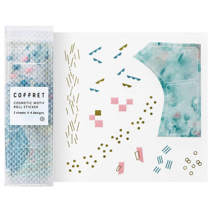 Hitotoki KITTA COFFRET ROLL Series Portable Sticker Vol.2