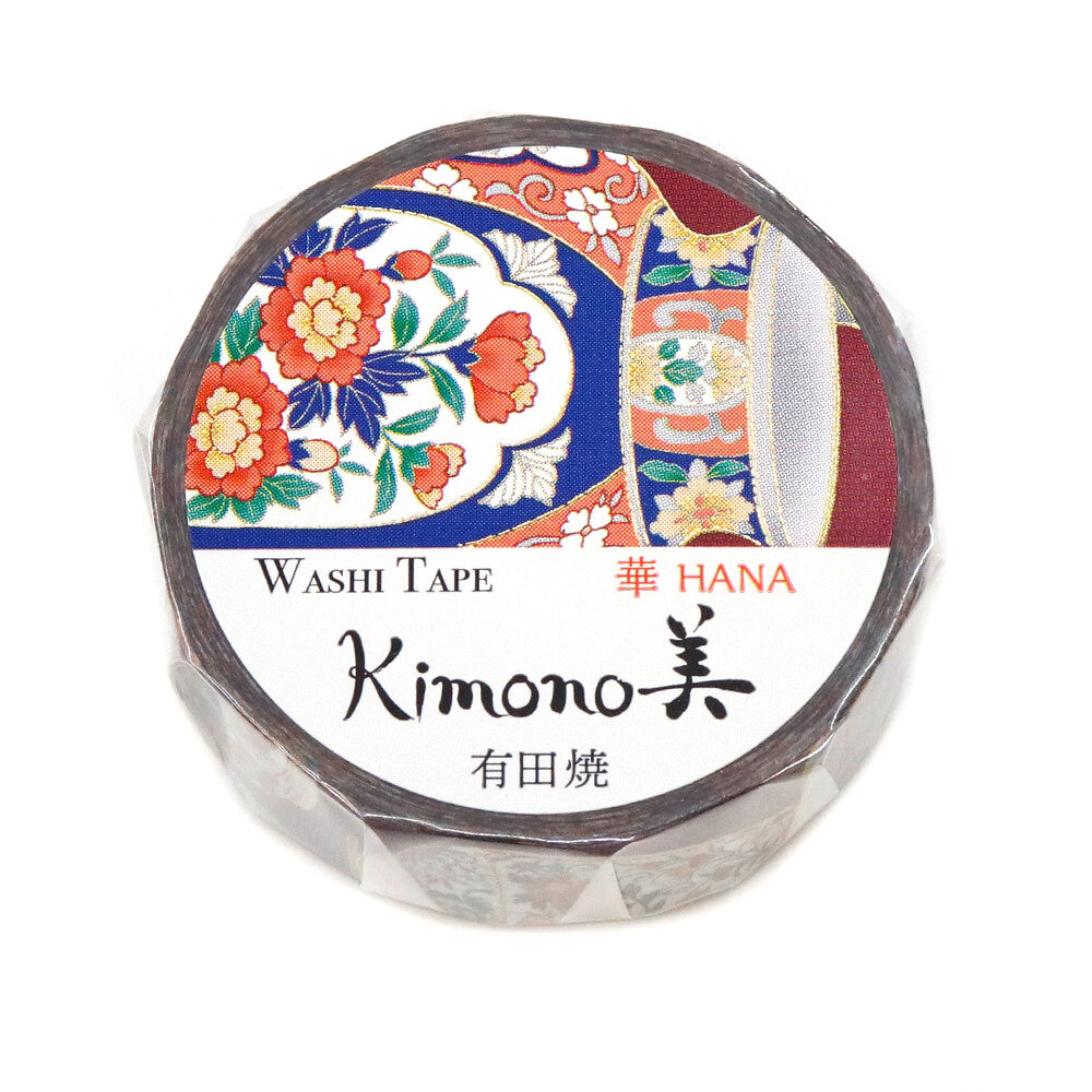 Kimono Hana Series Gold Foil Washi Tape - Aritayaki