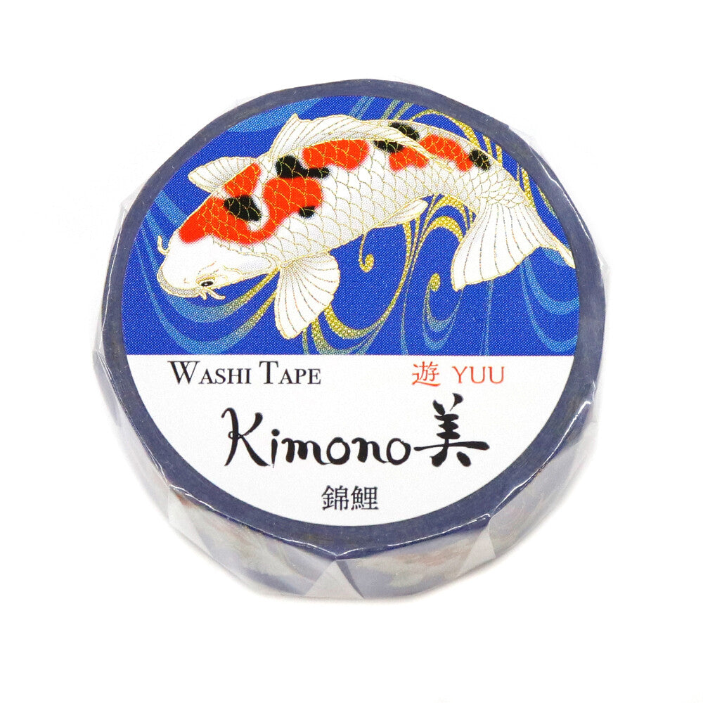 Kimono Yuu Series Gold Foil Washi Tape - Nishikigoi