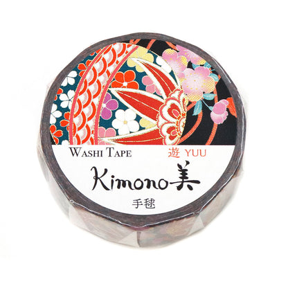 Kimono Yuu Series Gold Foil Washi Tape - Temari