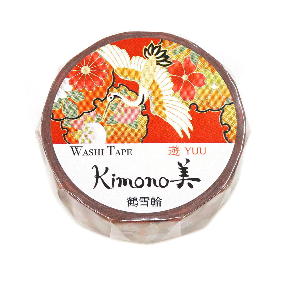 Kimono Yuu Series Gold Foil Washi Tape - Tsuruyurin