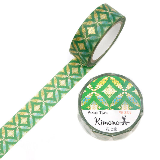 Kimono Zen Series Gold Foil Washi Tape - Hana Shippo