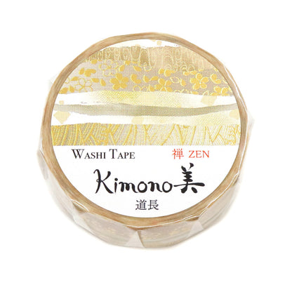 Kimono Zen Series Gold Foil Washi Tape - Michinaga
