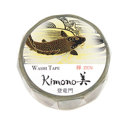 Kimono Zen Series Gold Foil Washi Tape - Touryuumon