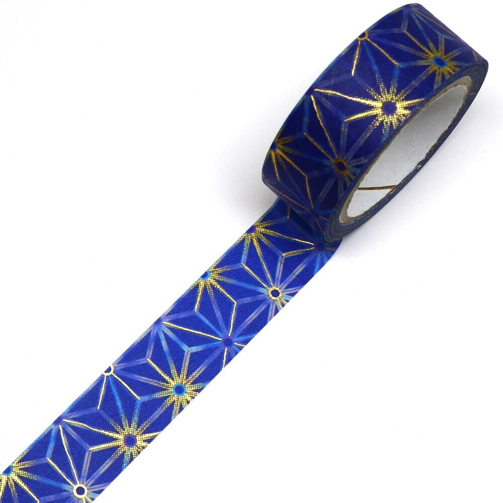 Kimono Zen Series Gold Foil Washi Tape GR-3029 Hemp Leaf