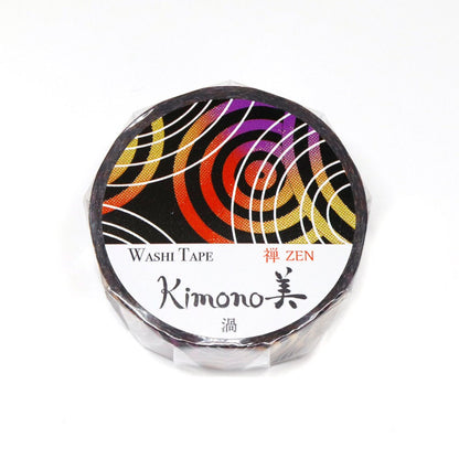 Kimono Zen Series Gold Foil Washi Tape GR-3045 Whirl 