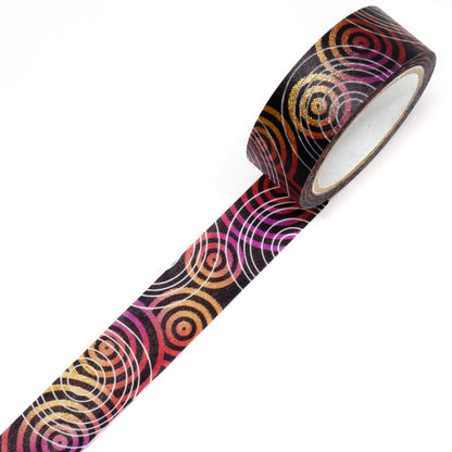 Kimono Zen Series Gold Foil Washi Tape GR-3045 Whirl 