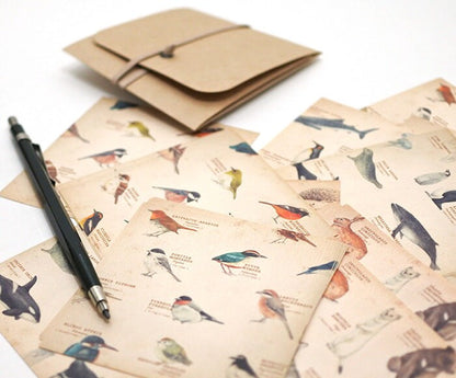 Retronome Series Memo Paper Set - Art Book of Animal