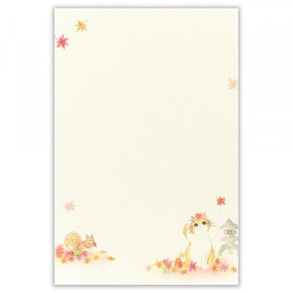 Letter Writing Set Nekorobi - Autumn