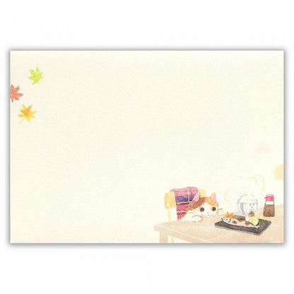 Letter Writing Set Nekorobi - Happy Autumn A