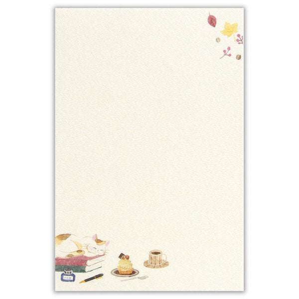 Letter Writing Set Nekorobi - Happy Autumn A