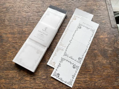 OEDA LETTERPRESS - 3 Pattern Letterpress Label Book - Noble - Bronze & Black