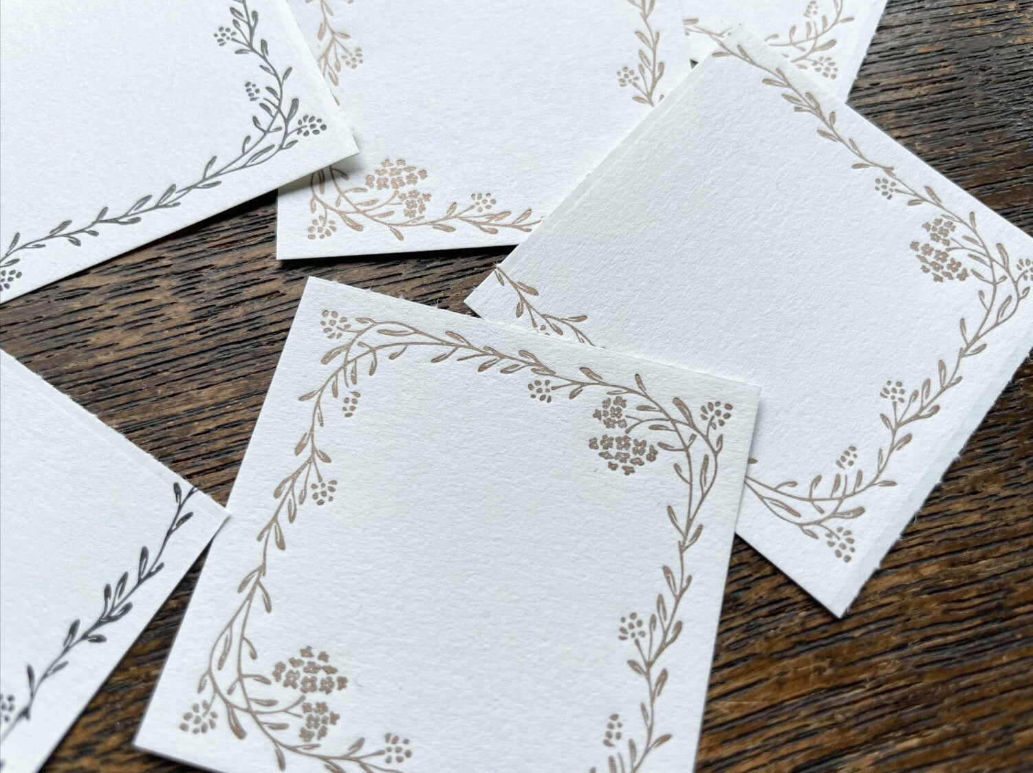 OEDA LETTERPRESS - 3 Pattern Letterpress Label Book - Noble - Bronze & Black