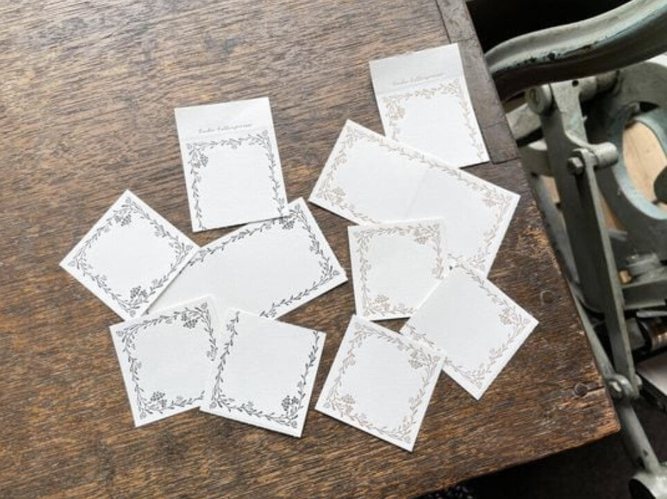 OEDA LETTERPRESS - 3 Pattern Letterpress Label Book - Noble - Bronze & Black