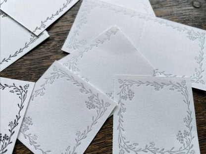 OEDA LETTERPRESS - 3 Pattern Letterpress Label Book - Noble - Silver & Black