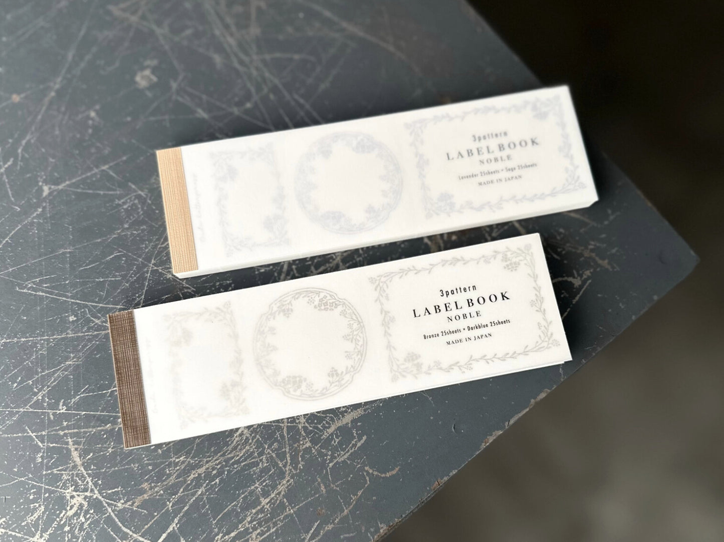3 Pattern Letterpress Label Book - Noble (New)
