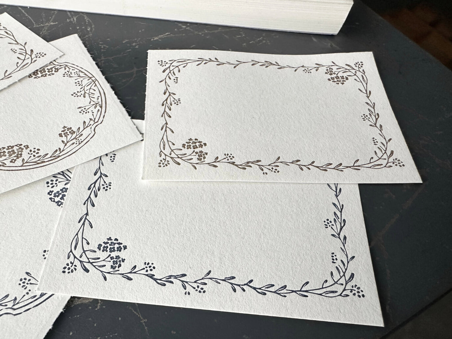 3 Pattern Letterpress Label Book - Noble (New)
