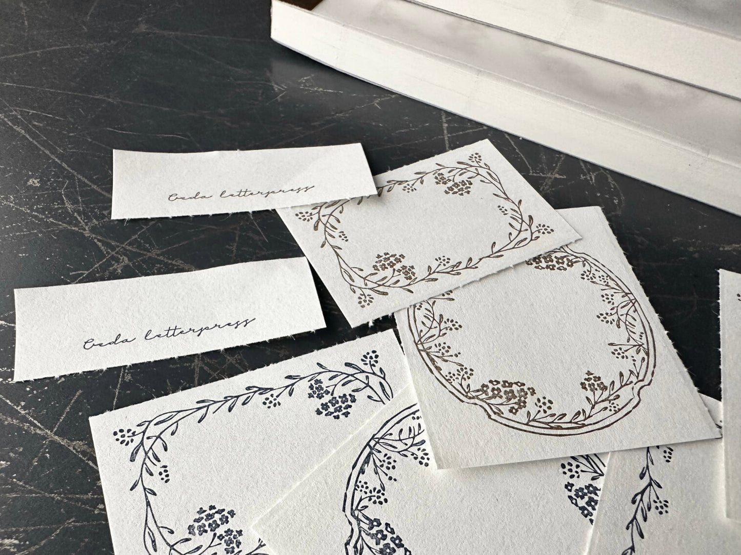 3 Pattern Letterpress Label Book - Noble (New)