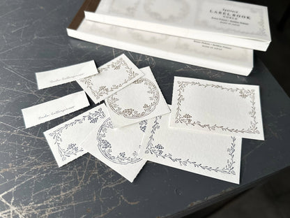 3 Pattern Letterpress Label Book - Noble (New)