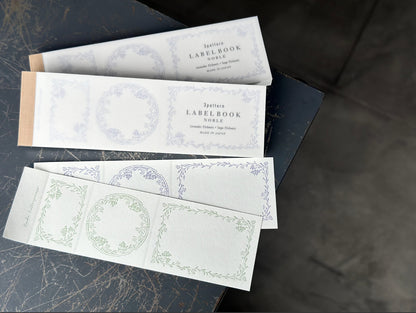 3 Pattern Letterpress Label Book - Noble (New)