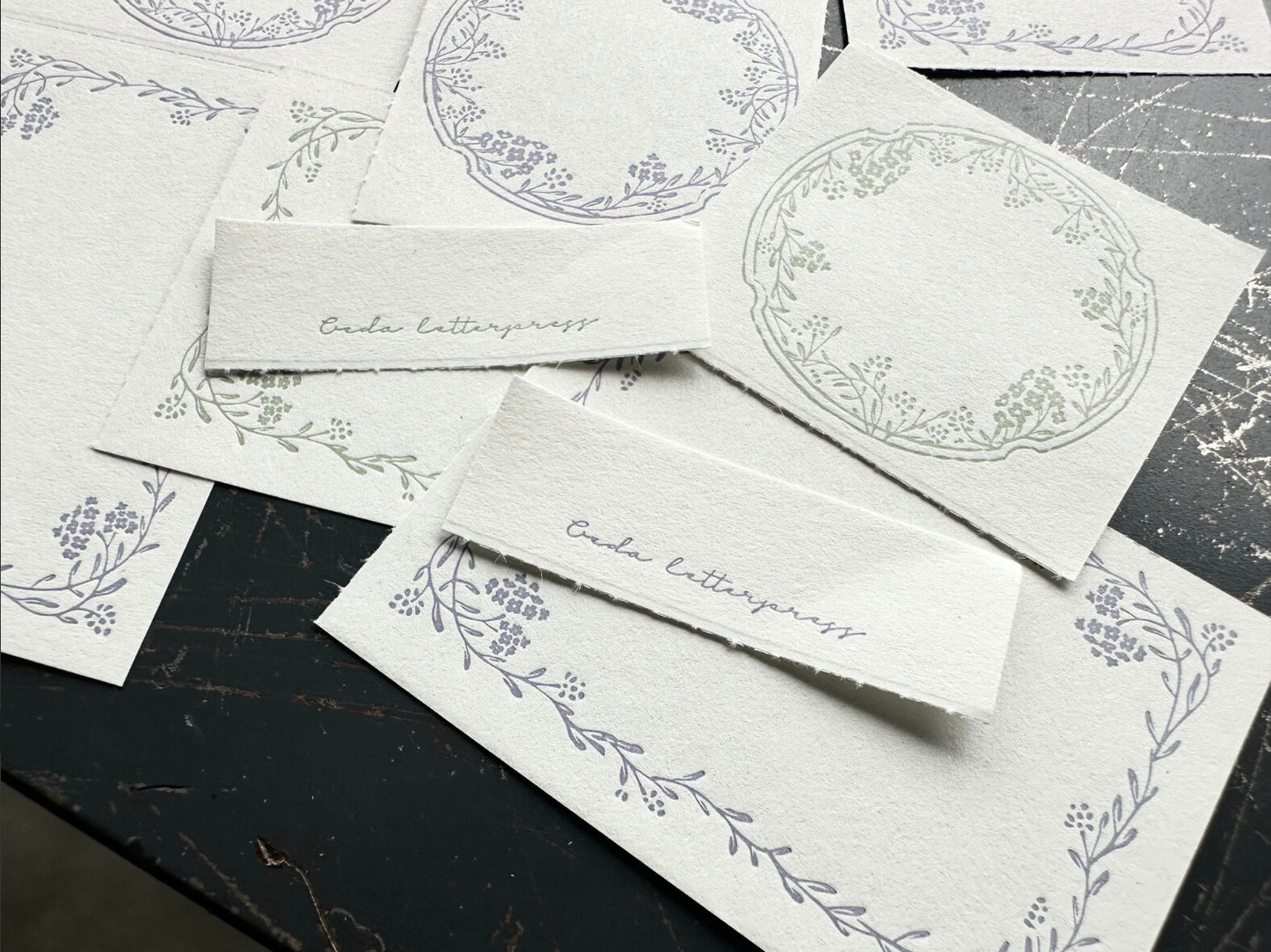 3 Pattern Letterpress Label Book - Noble (New)