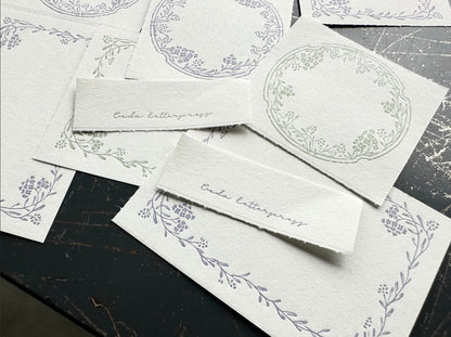 3 Pattern Letterpress Label Book - Noble (New)