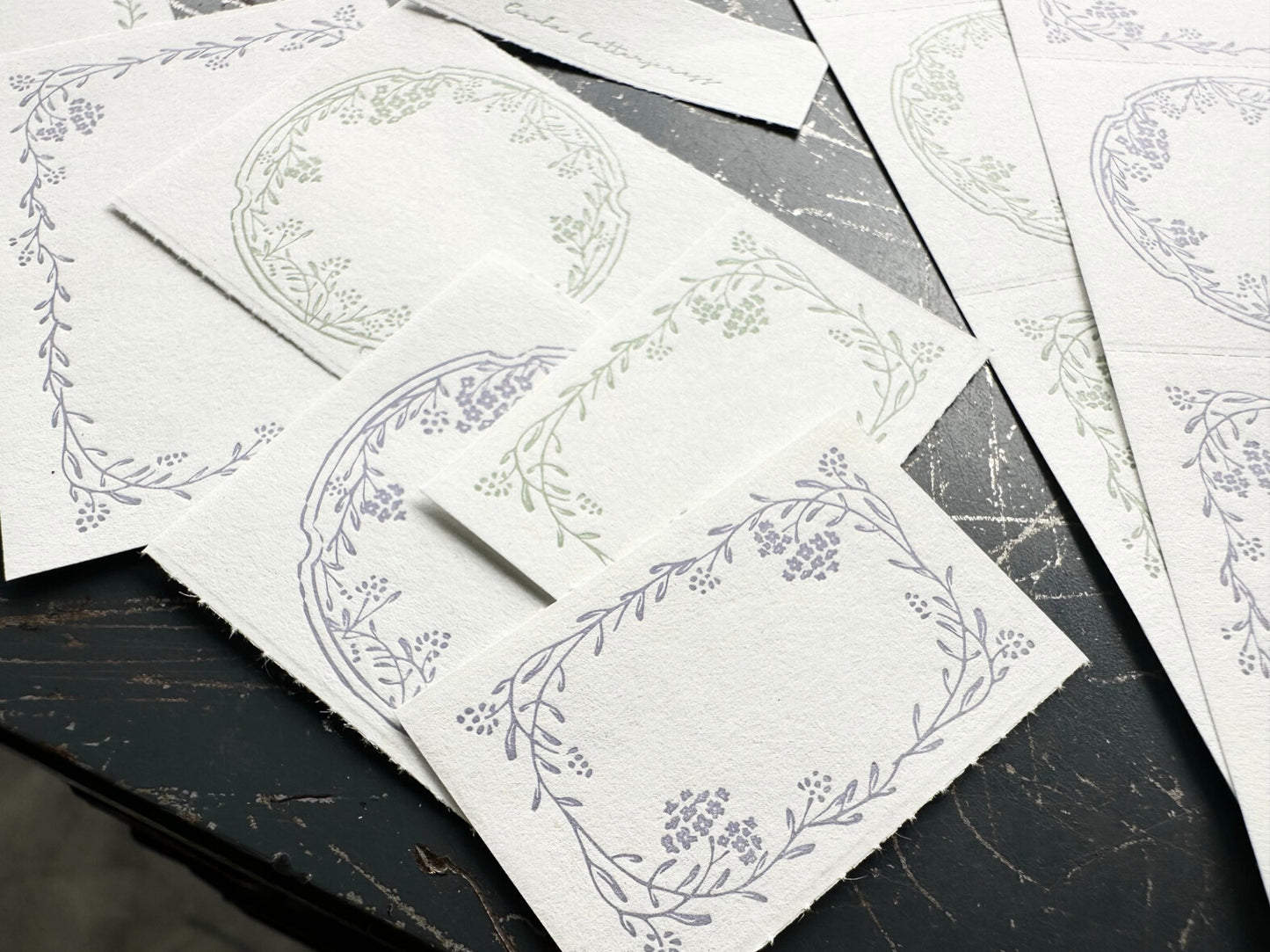 3 Pattern Letterpress Label Book - Noble (New)