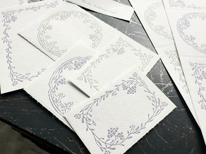3 Pattern Letterpress Label Book - Noble (New)