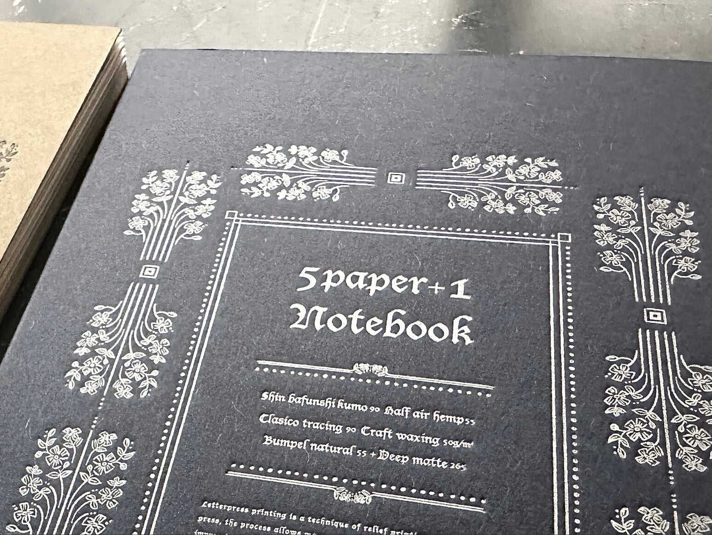 OEDA LETTERPRESS - 5 Paper Notebook