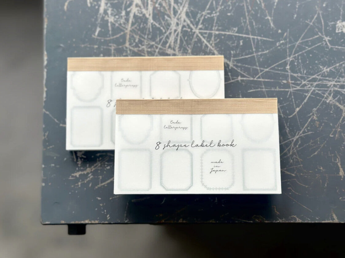 8 Shape Letterpress Label Book