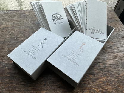 OEDA LETTERPRESS Thank You Card Box