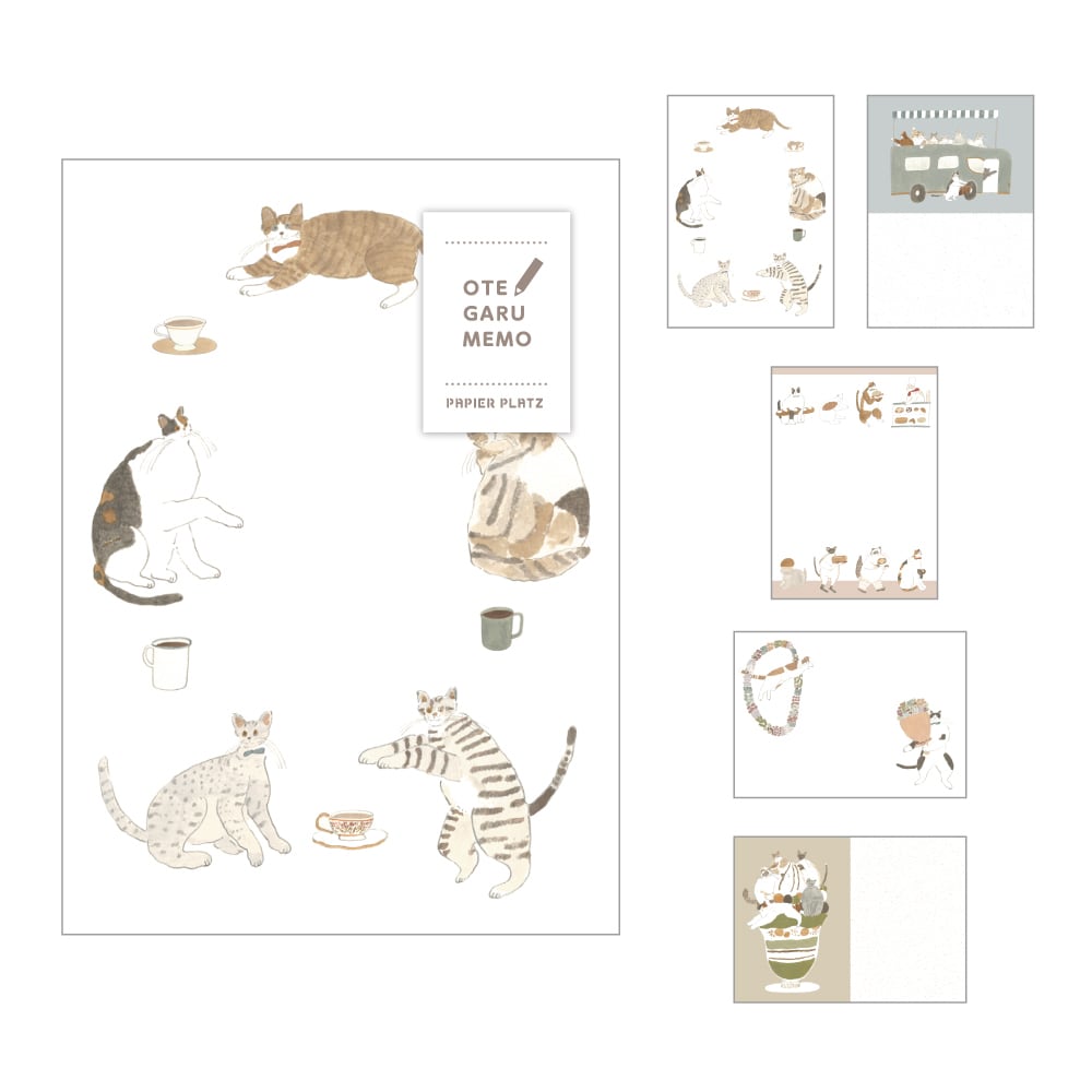 Lots of Cats Animal Memo Pad / Notepad
