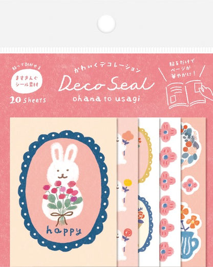 Japanese Washi Flake Sticker Bag - Ohana to Usagi