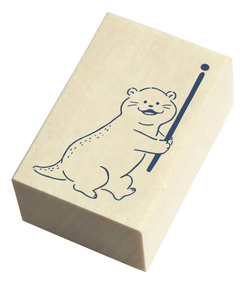 Masute no Aibo Series Wood Stamp - Otter