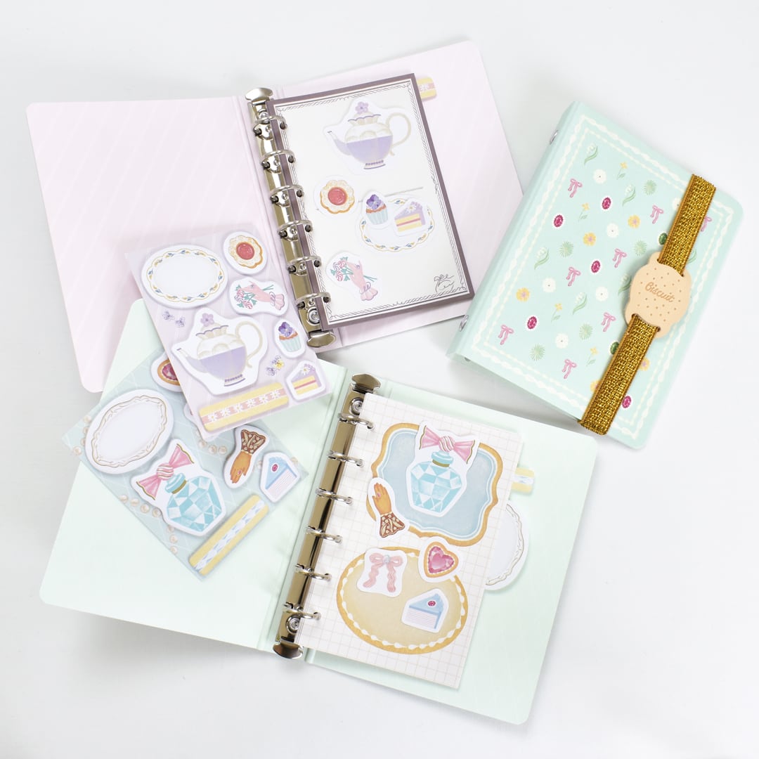 Gold Foil Flake Sticker Series designed by  A・La・Cal-do - Fleur et Sweets - Le Jardin / Jewelry