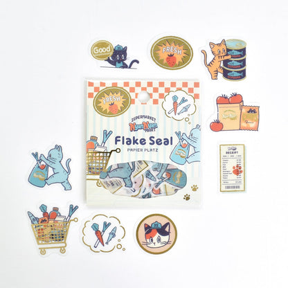 Gold Foil Flake Sticker Series designed by Obi-Wan - NyanNyan Mart —Sale Day— / —Weekday—