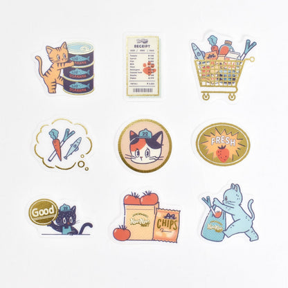 Gold Foil Flake Sticker Series designed by Obi-Wan - NyanNyan Mart —Sale Day— / —Weekday—