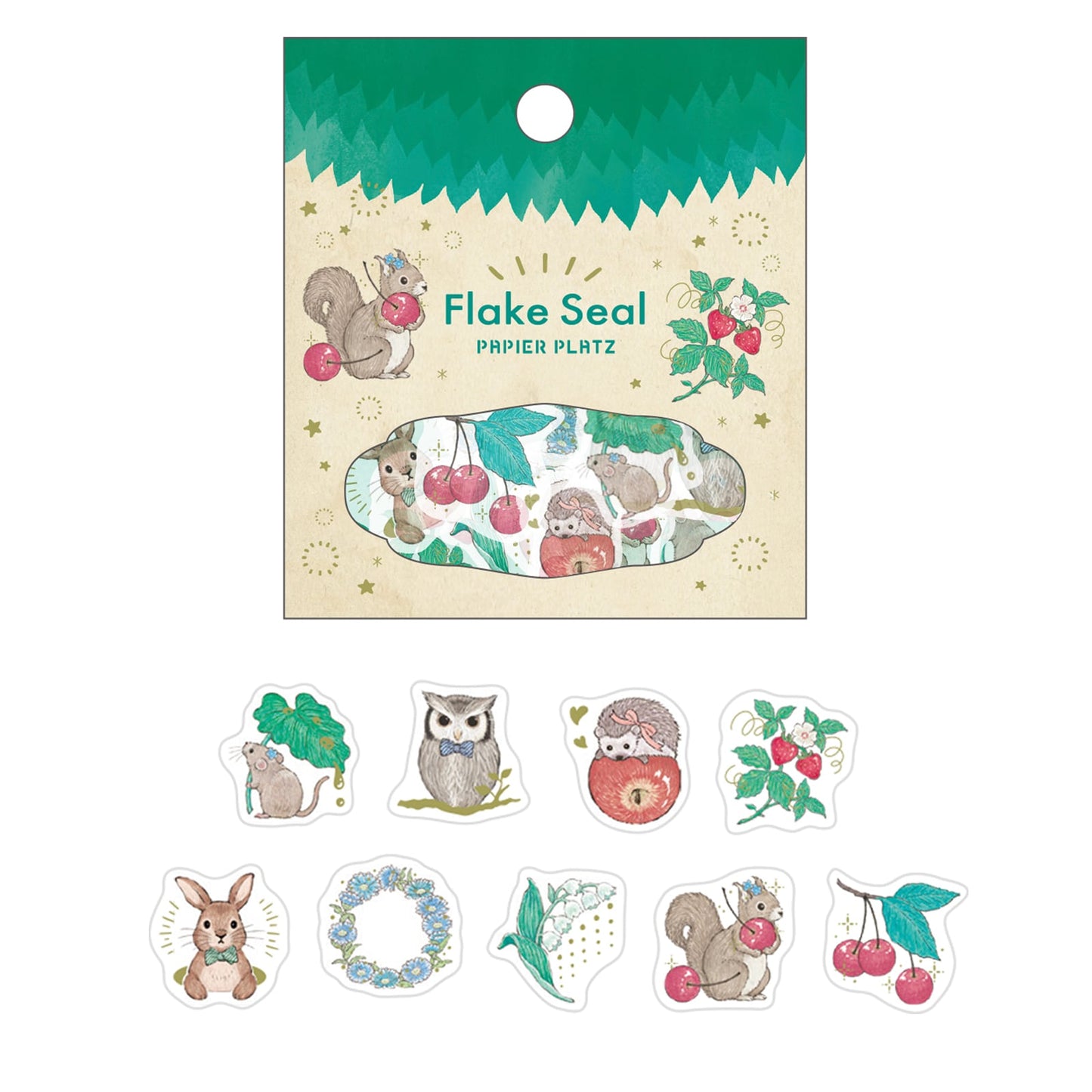 Gold Foil Flake Sticker Series designed by Milina - Love Lifestyle / Love Forest