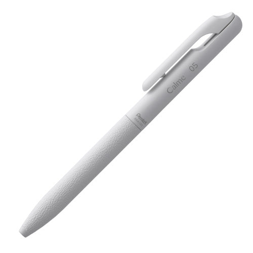 Pentel - Calme Soundless Series 0.5mm Ballpoint Pen co-branded with Miyake Design - Grayish White