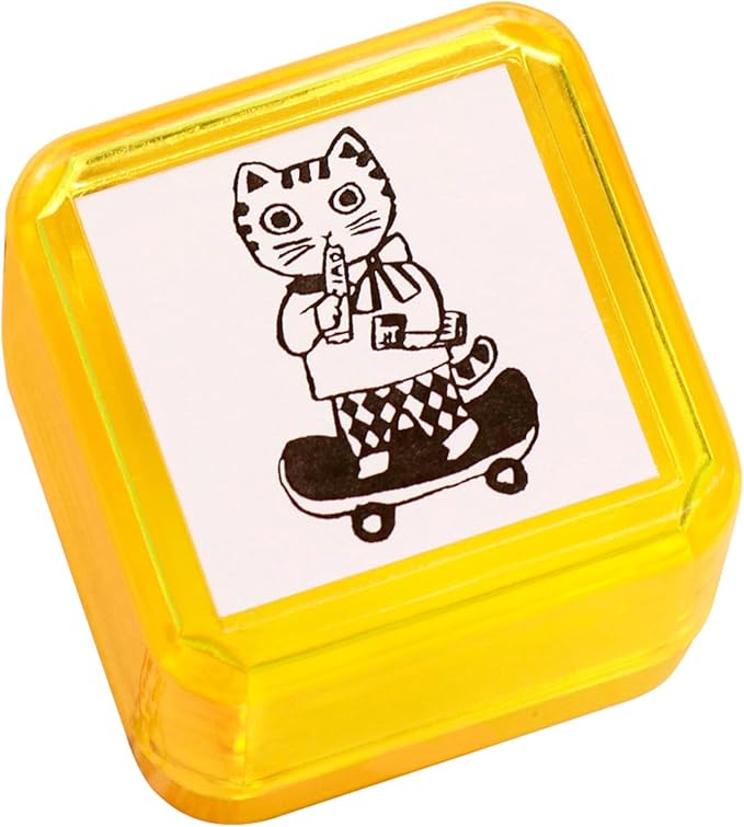 Kitagashi Yumi Penetration Stamp - Picnic Cat