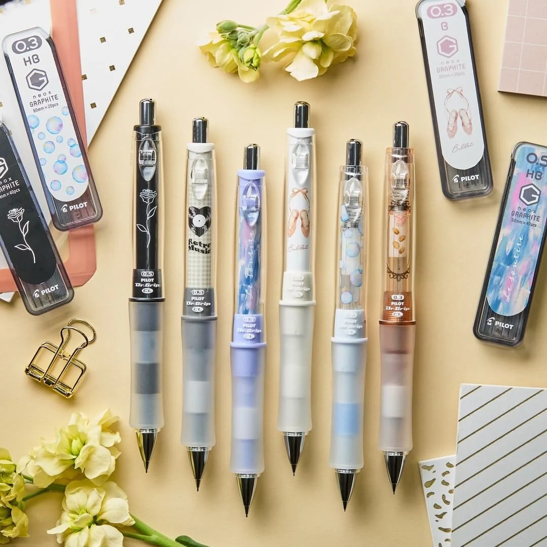 Pilot Dr. Grip CL Play Border Mechanical Pencil co-branded with Nicola 