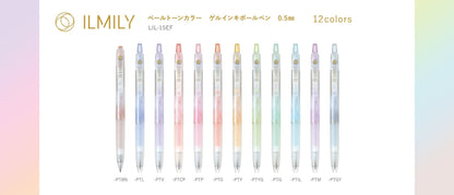 Pilot - Ilmily 0.5mm Gel Pen LIL-15EF 12 Colors - PTBN, PTL, PTV, PTCB, PTP, PTO, PTY, PTYG, PTG, PTIL, PTM, PTGY