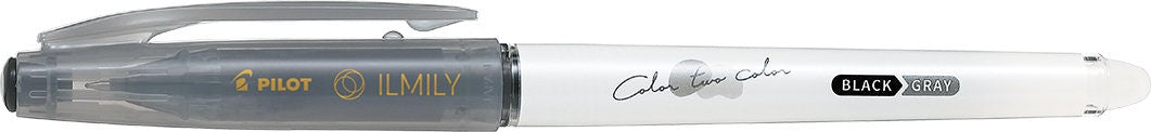 Pilot - Ilmily Color Two Color 0.4mm Gel Pen - Black / Gray (-BGY)