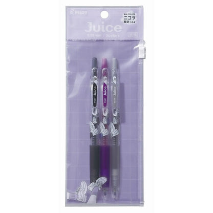 Pilot - Juice x Nicola 0.38mm Gel Pen Set - Purple Gray