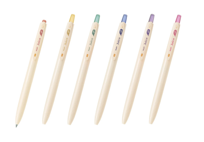 Pilot - Juice up 10th Anniversary Vol.2 0.5mm Gel Pen Set - Apricot Milk / Honey Milk / Cantaloupe Milk / Vanilla Milk / Berry Milk / Sakura Milk