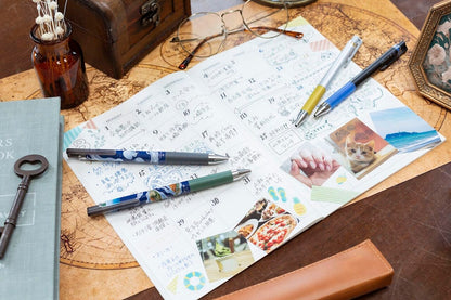 Pilot - Juice UP x Necoco Anna 0.4mm Gel Pen Special Set - Sea Creatures - Minase (Brown) / Pengiun (Blue) / Sea Turtle (Green) / Jelly Fish (Black) / Tiger Shark (Red) / Garden Eel (Violet)
