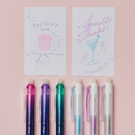 Pilot - Kese Lamé Vol.1/2 Pearlescent Erasable Gel Pen - Twinkle Star / Aurora Snow